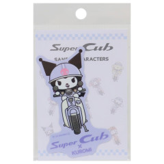 Japan Sanrio Vinyl Sticker - Kuromi / Super Cub Motorcycle