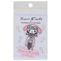 Japan Sanrio Vinyl Sticker - My Melody / Super Cub Motorcycle