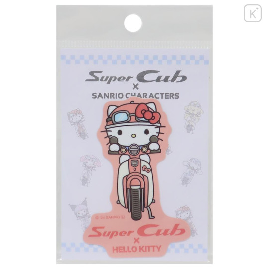 Japan Sanrio Vinyl Sticker - Hello Kitty / Super Cub Motorcycle - 1