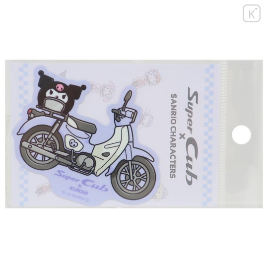 Japan Sanrio Vinyl Sticker - Kuromi / Super Cub Motorcycle Motorbike - 1