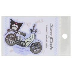 Japan Sanrio Vinyl Sticker - Kuromi / Super Cub Motorcycle Motorbike