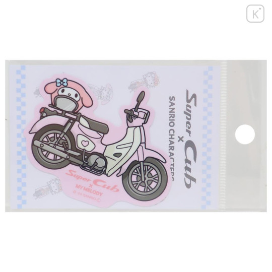 Japan Sanrio Vinyl Sticker - My Melody / Super Cub Motorcycle Motorbike - 1