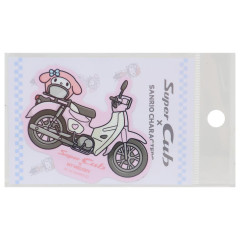 Japan Sanrio Vinyl Sticker - My Melody / Super Cub Motorcycle Motorbike