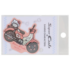 Japan Sanrio Vinyl Sticker - Hello Kitty / Super Cub Motorcycle Motorbike