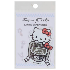 Japan Sanrio Vinyl Sticker - Hello Kitty / Super Cub Logo