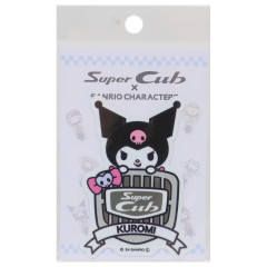 Japan Sanrio Vinyl Sticker - Kuromi / Super Cub Logo