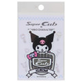 Japan Sanrio Vinyl Sticker - Kuromi / Super Cub Logo - 1