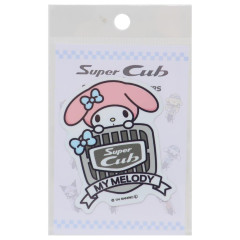 Japan Sanrio Vinyl Sticker - My Melody / Super Cub Logo