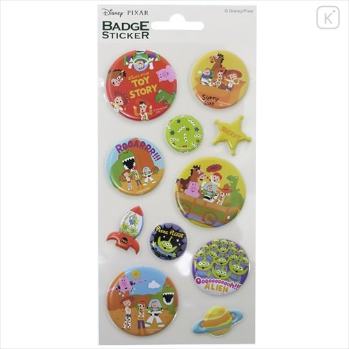 Japan Disney Mini Badge Sticker - Toy Story - 1