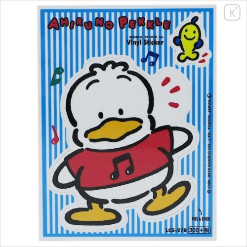Japan Sanrio Vinyl Sticker - Ahiru no Pekkle / Nostalgic Series - 1