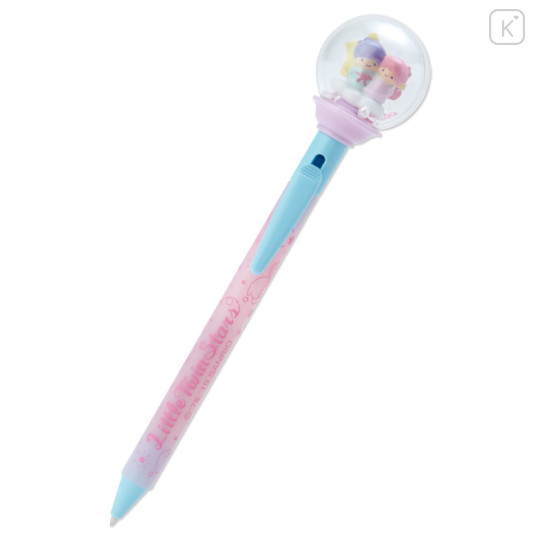 Japan Sanrio Crystal Sphere Ball Pen - Little Twin Stars Milkyway - 1