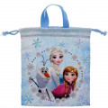 Japan Disney Drawstring Bag Hand Bag- Frozen II Elsa & Anna - 1