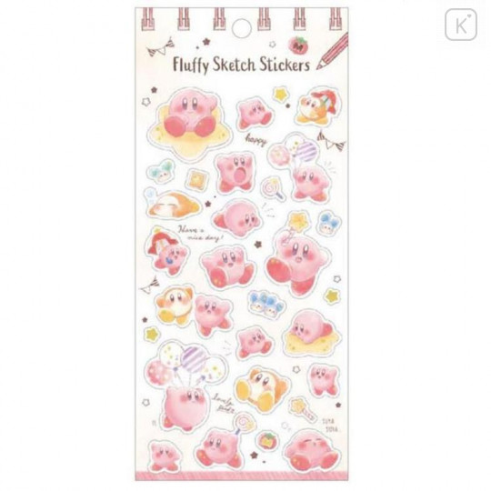 Japan Kirby Fluffy Sketch Stickers - 1