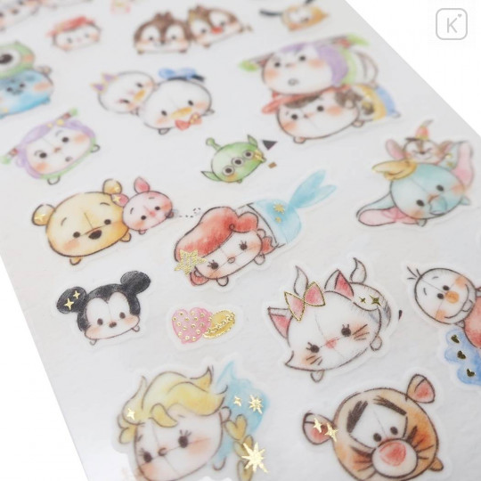 Japan Disney Fluffy Sketch Stickers - Tsum Tsum Characters - 2