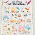 Japan Sanrio Fluffy Sketch Stickers - Sanrio Family - 2