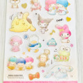 Japan Sanrio Fluffy Sketch Stickers - Sanrio Family - 3