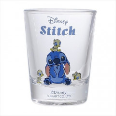 Japan Disney Mini Glass - Stitch & Bird