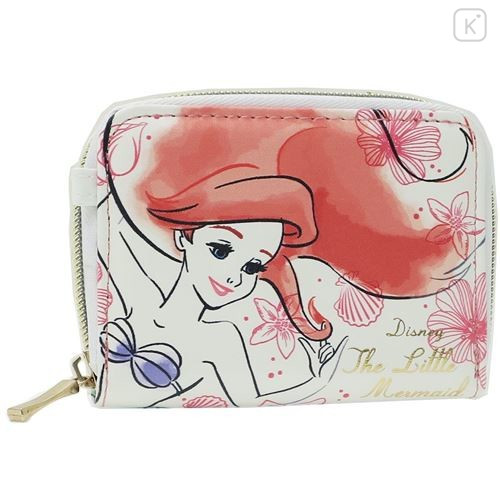Japan Disney Bellow Wallet - Ariel - 1