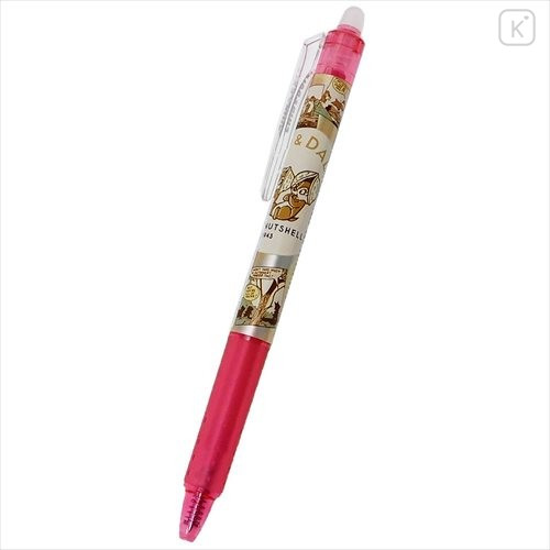 Japan Disney FriXion Erasable Gel Pen - Chip & Dale / Pink - 1