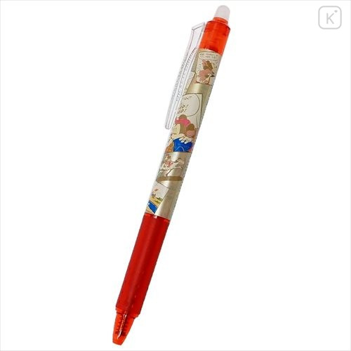 Japan Disney FriXion Ball Knock Erasable Gel Pen - Mickey & Minnie / Red - 1