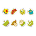 Japan Disney Peripetta Roll Sticker - Pixar Face - 3