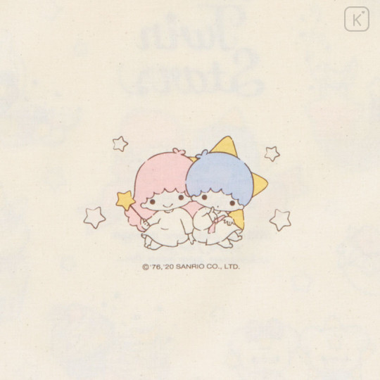 Japan Sanrio Cotton Tote Bag - Little Twin Stars - 4