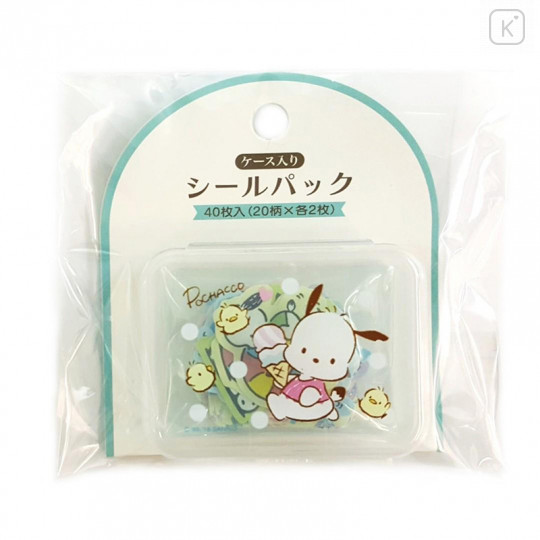 Japan Sanrio Sticker with Case - Pochacco - 4