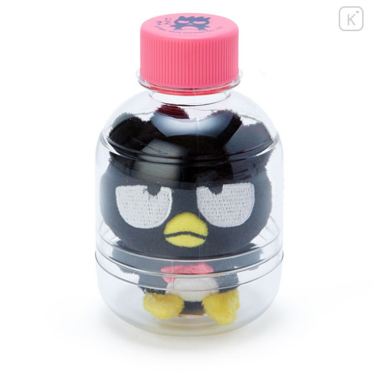Japan Sanrio Key Chain Plush with Bottle - Bad Badtz-maru - 1