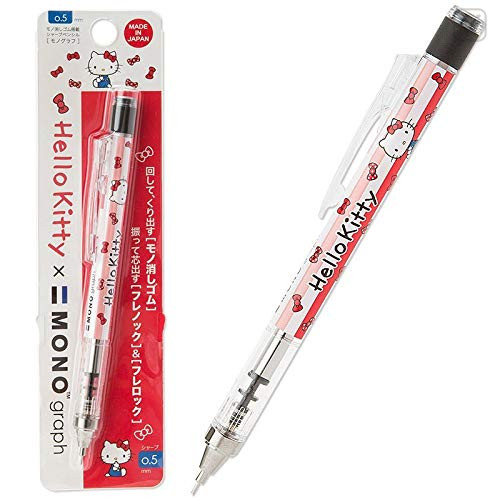 Japan Sanrio Tombow Mono Graph Shaker 0.5mm Mechanical Pencil - Hello Kitty - 1