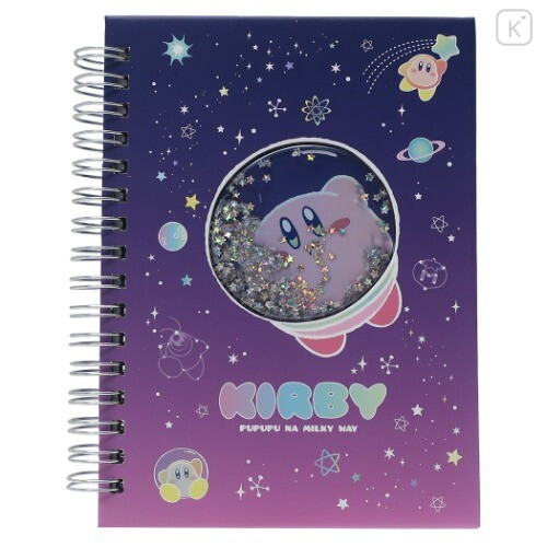 Japan Kirby A6 Twin Ring Notebook - Milky Way Space Amusement Park - 1