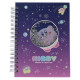 Japan Kirby A6 Twin Ring Notebook - Milky Way Space Amusement Park