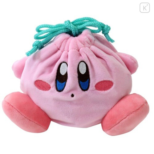 Japan Nintendo Fluffy Drawstring Bag - Kirby - 1