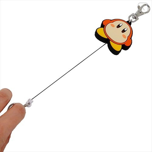 Japan Kirby Rubber Reel Key Chain - Waddle Dee - 2