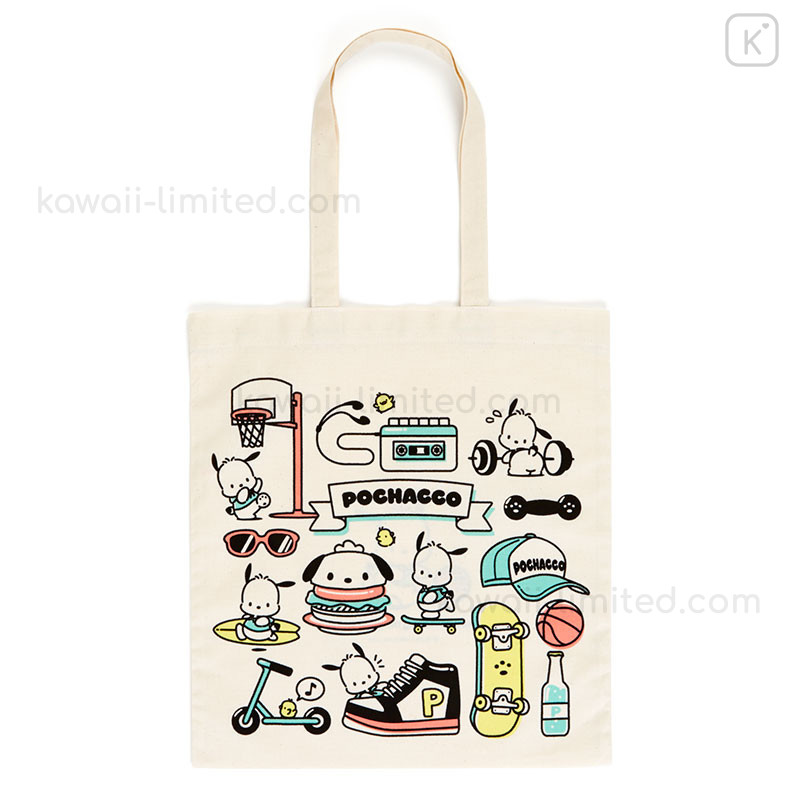 Sanrio Original Pochacco Mini tote bag (check design) new JAPAN
