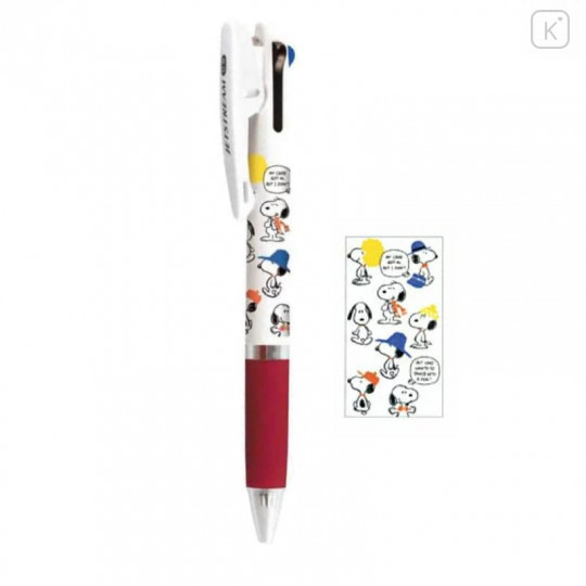 Japan Peanuts Jetstream 3 Color Multi Ball Pen - Snoopy / Flyer - 1