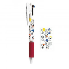 Japan Peanuts Jetstream 3 Color Multi Ball Pen - Snoopy / Flyer