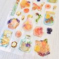 Colorful 3D Stickers with Foil Gold - Fairy Flower - 2