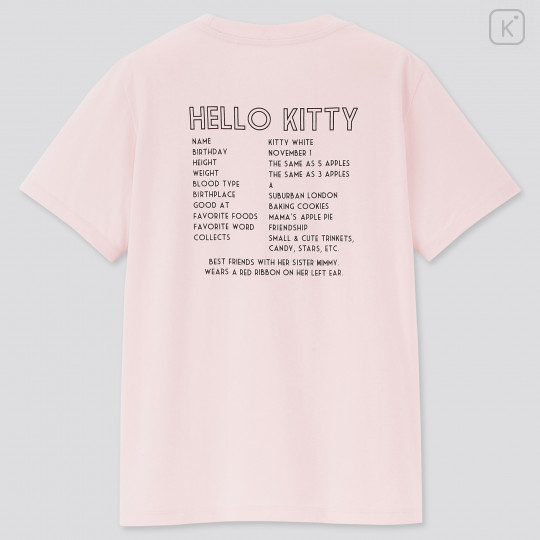 Sanrio UT Graphic Pink T-Shirt - Hello Kitty - L - 3