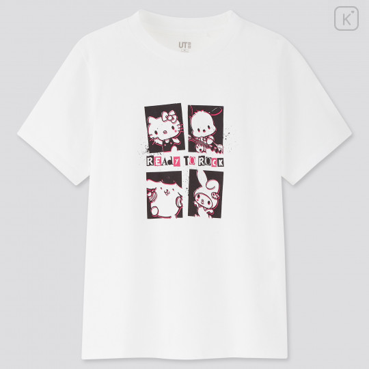 Sanrio UT Graphic White T-Shirt - Ready to Rock - XS - 1