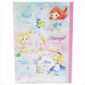 Japan Disney B5 Glue Blank Notebook - Ariel & Rapunzel & Alice - 1