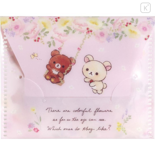 Japan San-X Rilakkuma Masking Seal Flake Sticker - Pink - 2