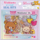 Japan San-X Seal Bits Sticker with Mini Case - Rilakkuma : Life