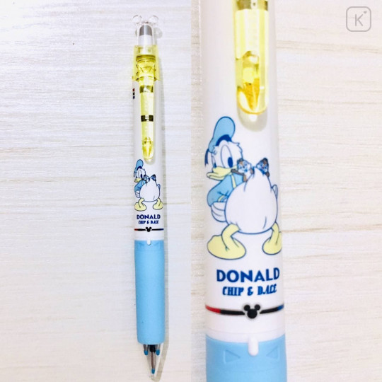 Japan Disney Uni-ball RE3 Multi Color Erasable Gel Pen - Donald Duck with Chip & Dale - 2
