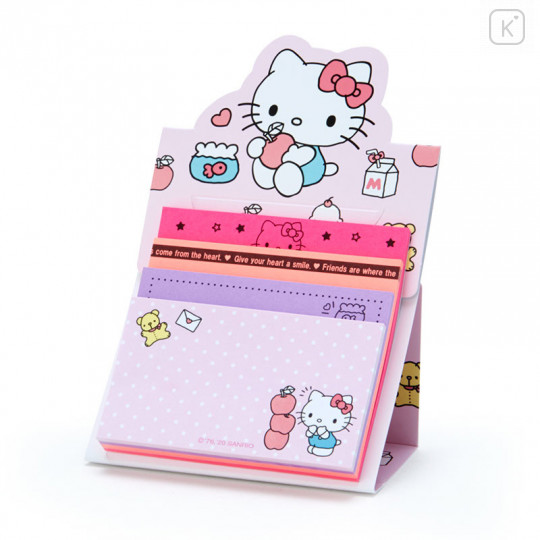 Japan Sanrio Sticky Notes with Stand - Hello Kitty - 8