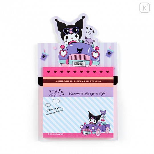 Japan Sanrio Sticky Notes with Stand - Kuromi - 1