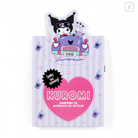 Japan Sanrio Sticky Notes with Stand - Kuromi - 2