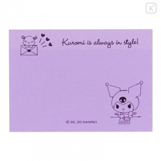 Japan Sanrio Sticky Notes with Stand - Kuromi - 6