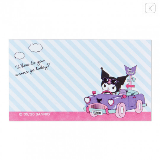 Japan Sanrio Sticky Notes with Stand - Kuromi - 7