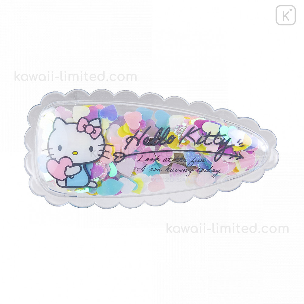 Japan Sanrio Glitter Hair Clip - Hello Kitty | Kawaii Limited