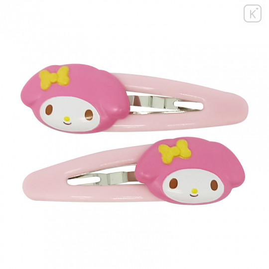 Sanrio Mini Mascot Hair Clip 2pcs - My Melody - 1